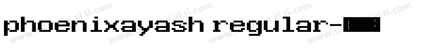 phoenixayash regular字体转换